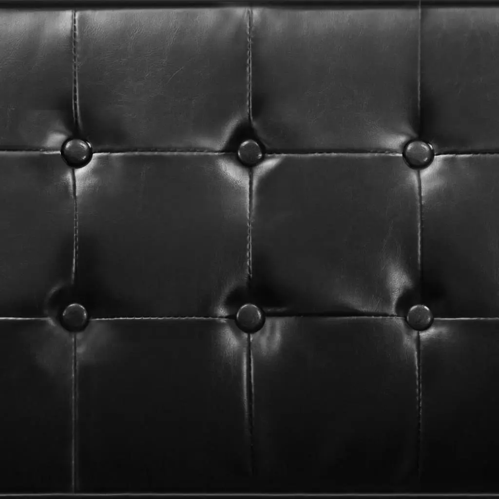 Armchair Black Faux Leather 247018