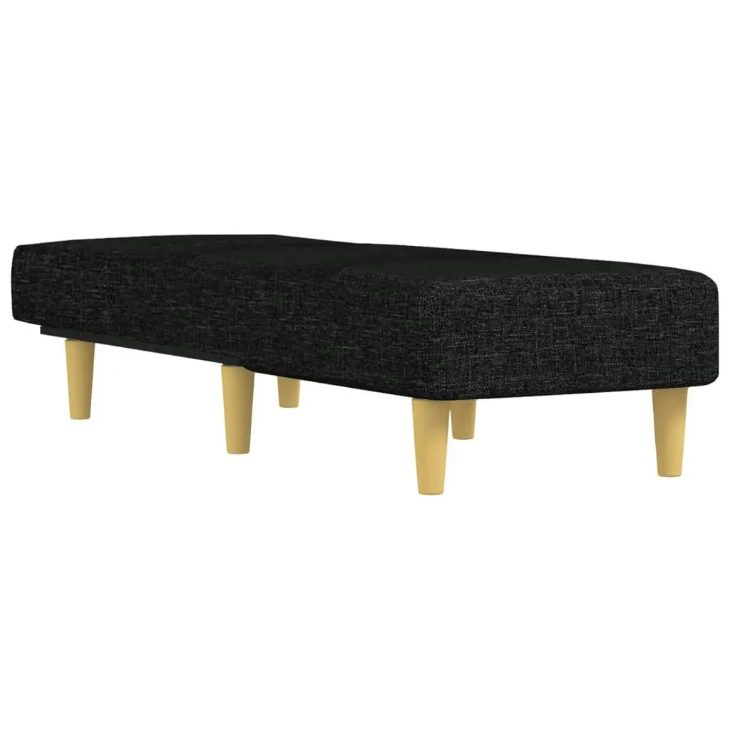 Chaise Longue Black Fabric 352800