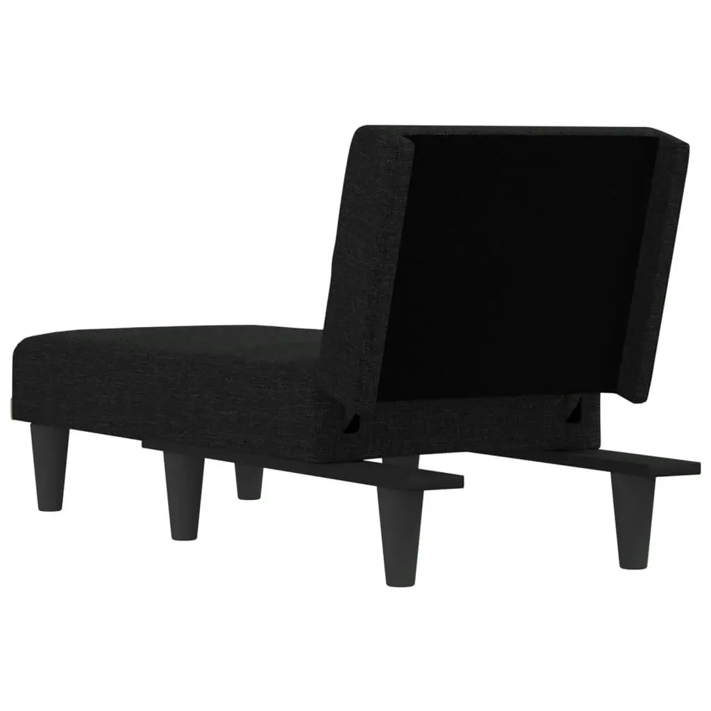 Chaise Longue Black Fabric 352818