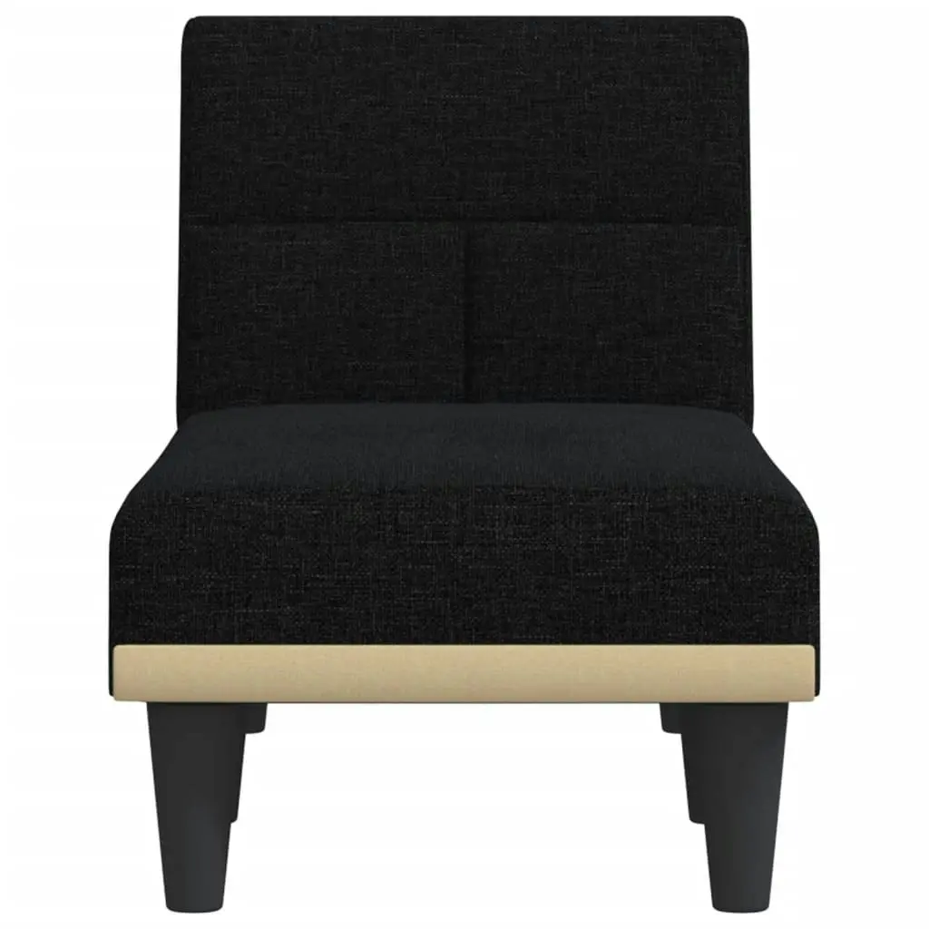 Chaise Longue Black Fabric 352818