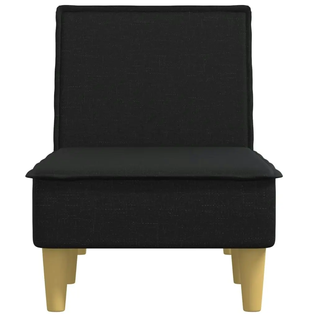 Chaise Longue Black Fabric 352833