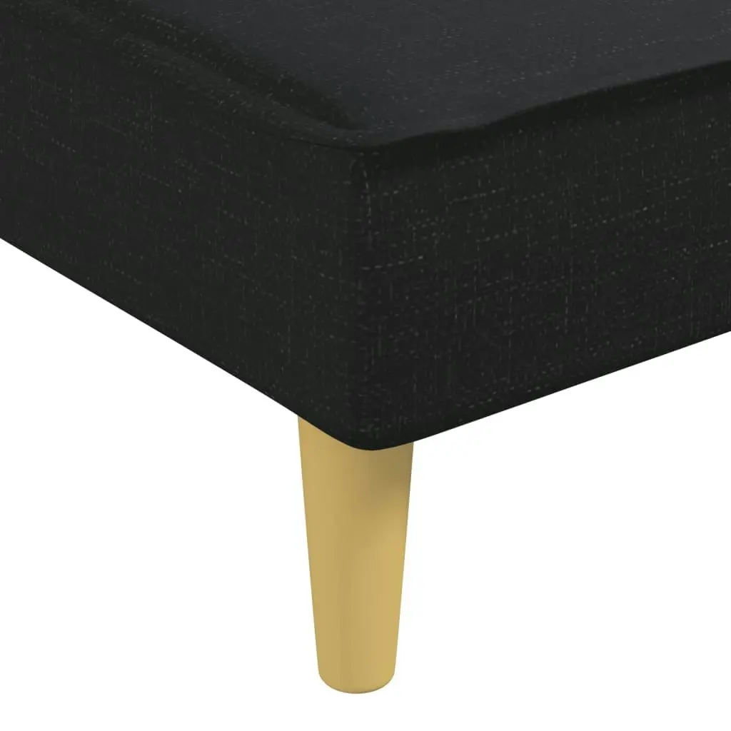 Chaise Longue Black Fabric 352833