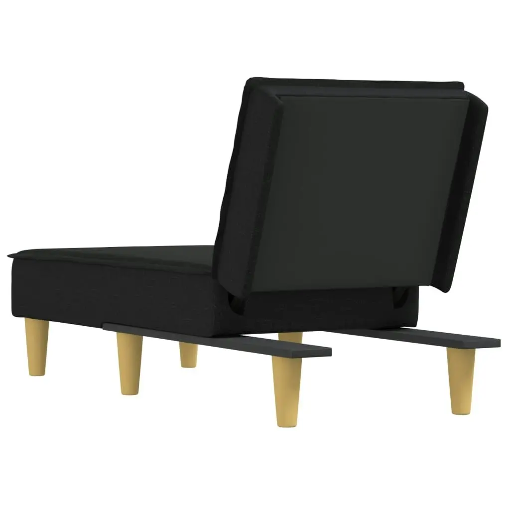 Chaise Longue Black Fabric 352833