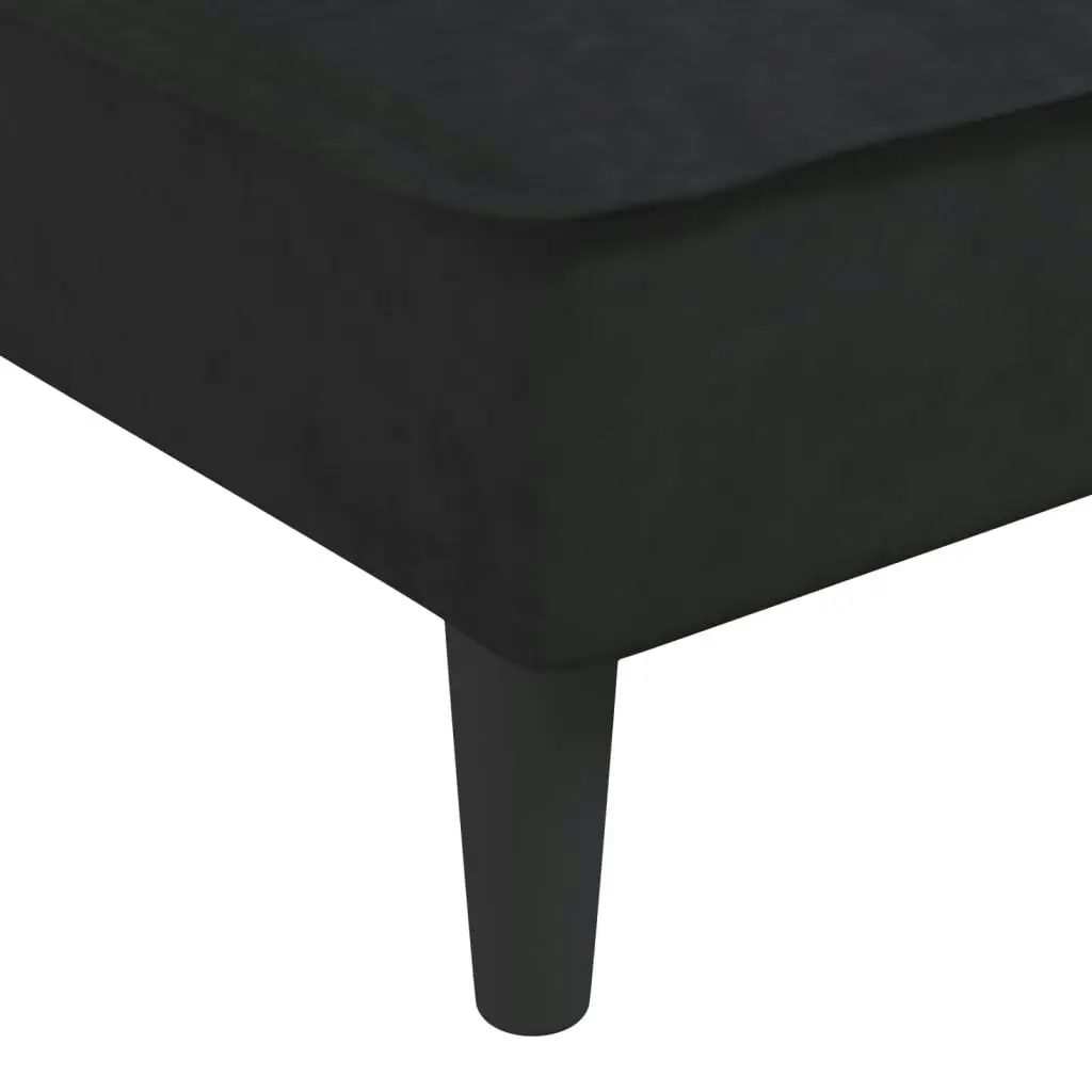 Chaise Longue Black Velvet 352838