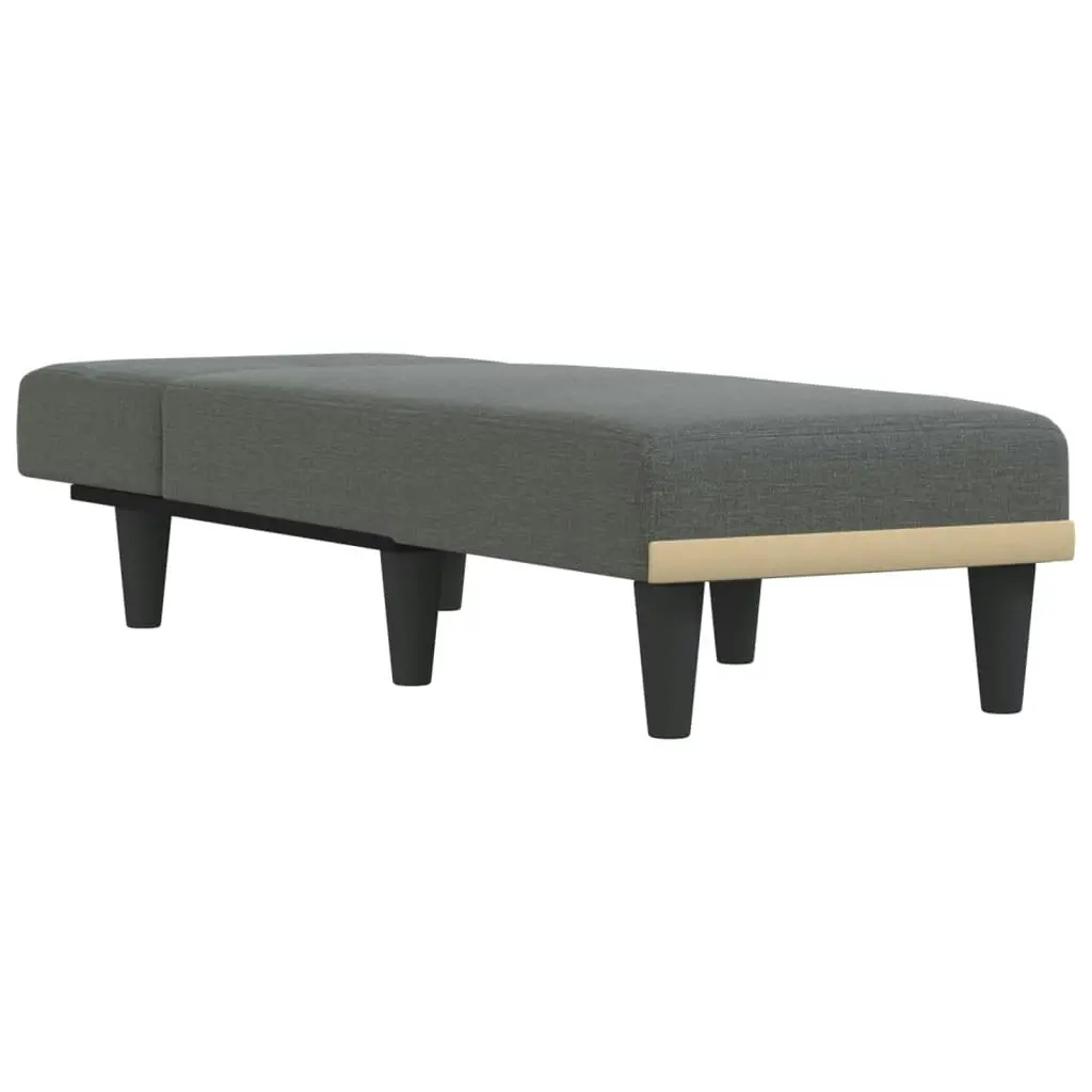 Chaise Longue Dark Grey Fabric 352817