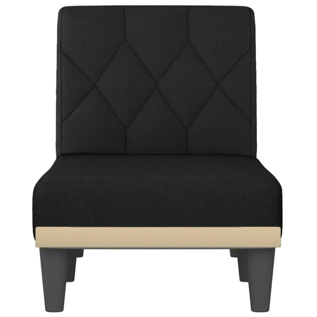 Chaise Longue Black Fabric 352858