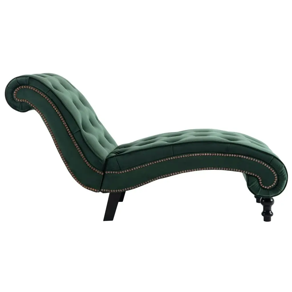 Chaise Lounge Green Velvet 248610