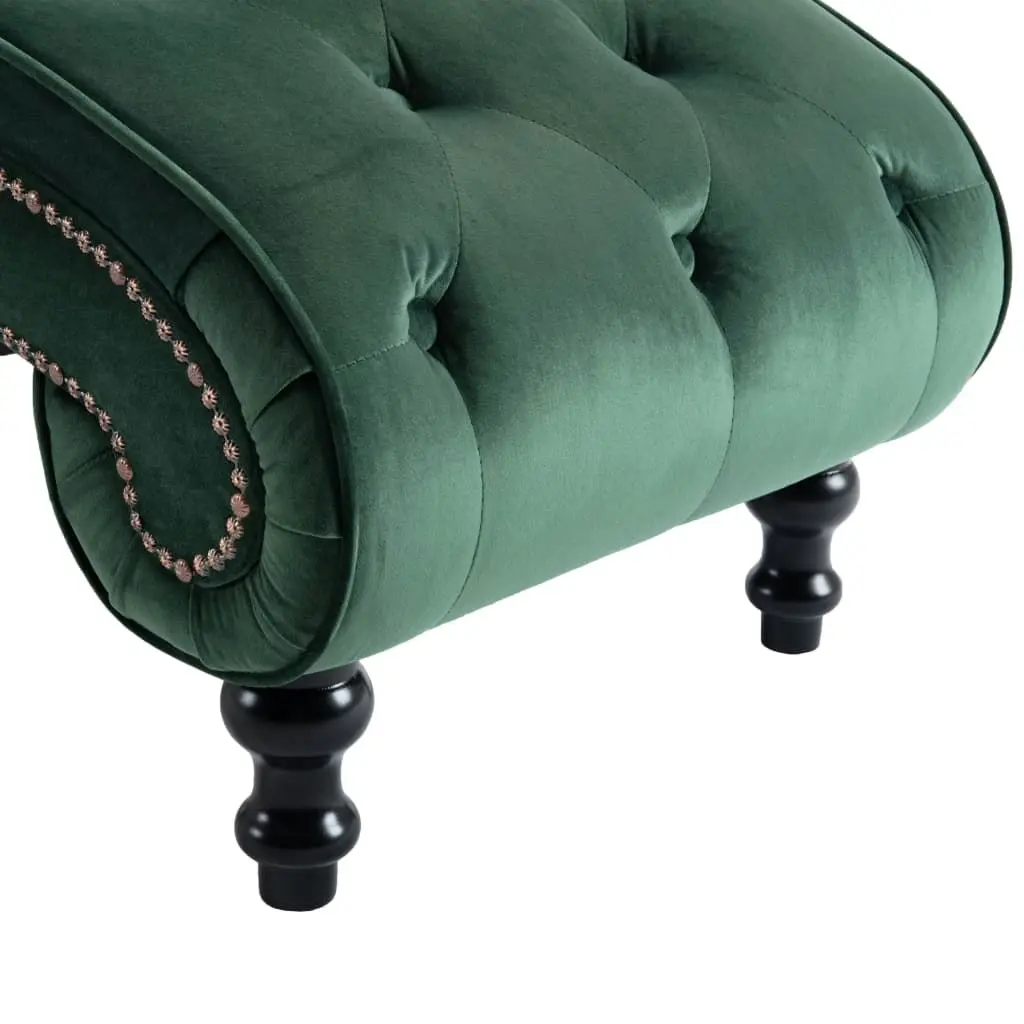 Chaise Lounge Green Velvet 248610