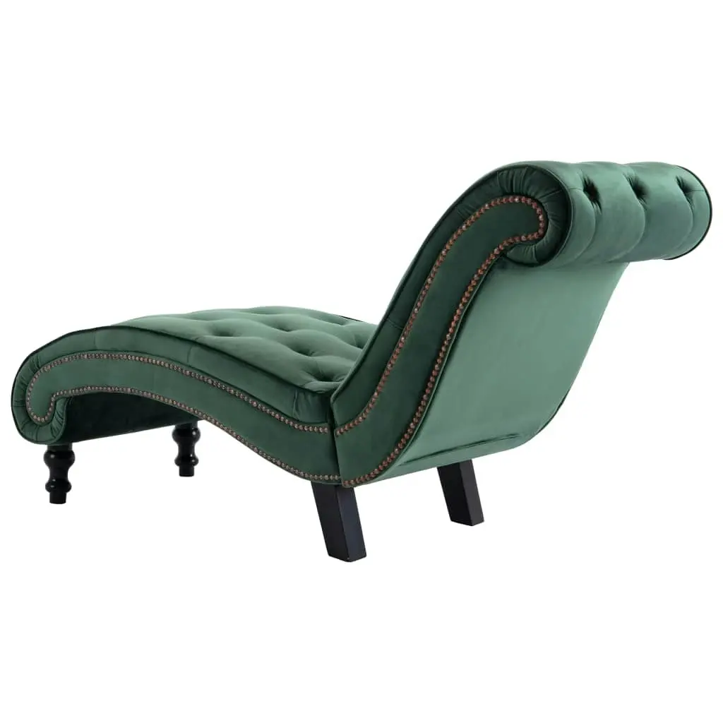 Chaise Lounge Green Velvet 248610