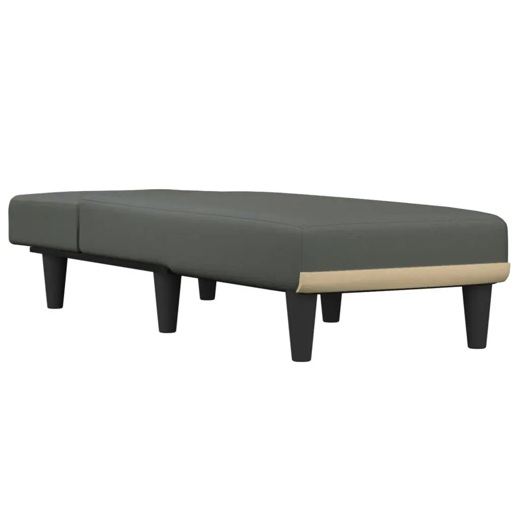 Chaise Longue Dark Grey Fabric 352854