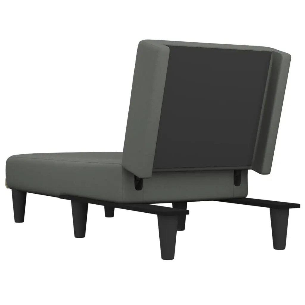 Chaise Longue Dark Grey Fabric 352854