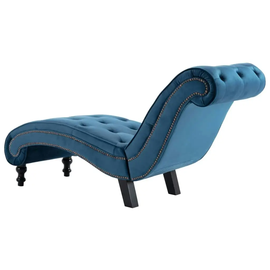 Chaise Lounge Blue Velvet 248608