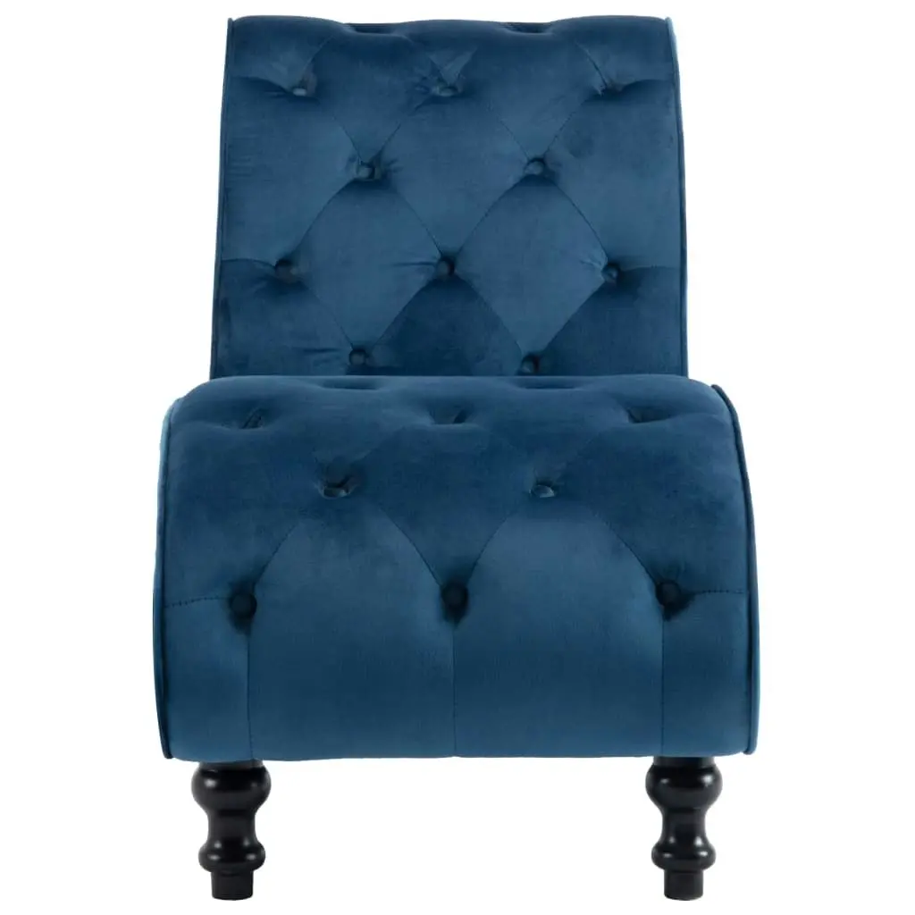 Chaise Lounge Blue Velvet 248608