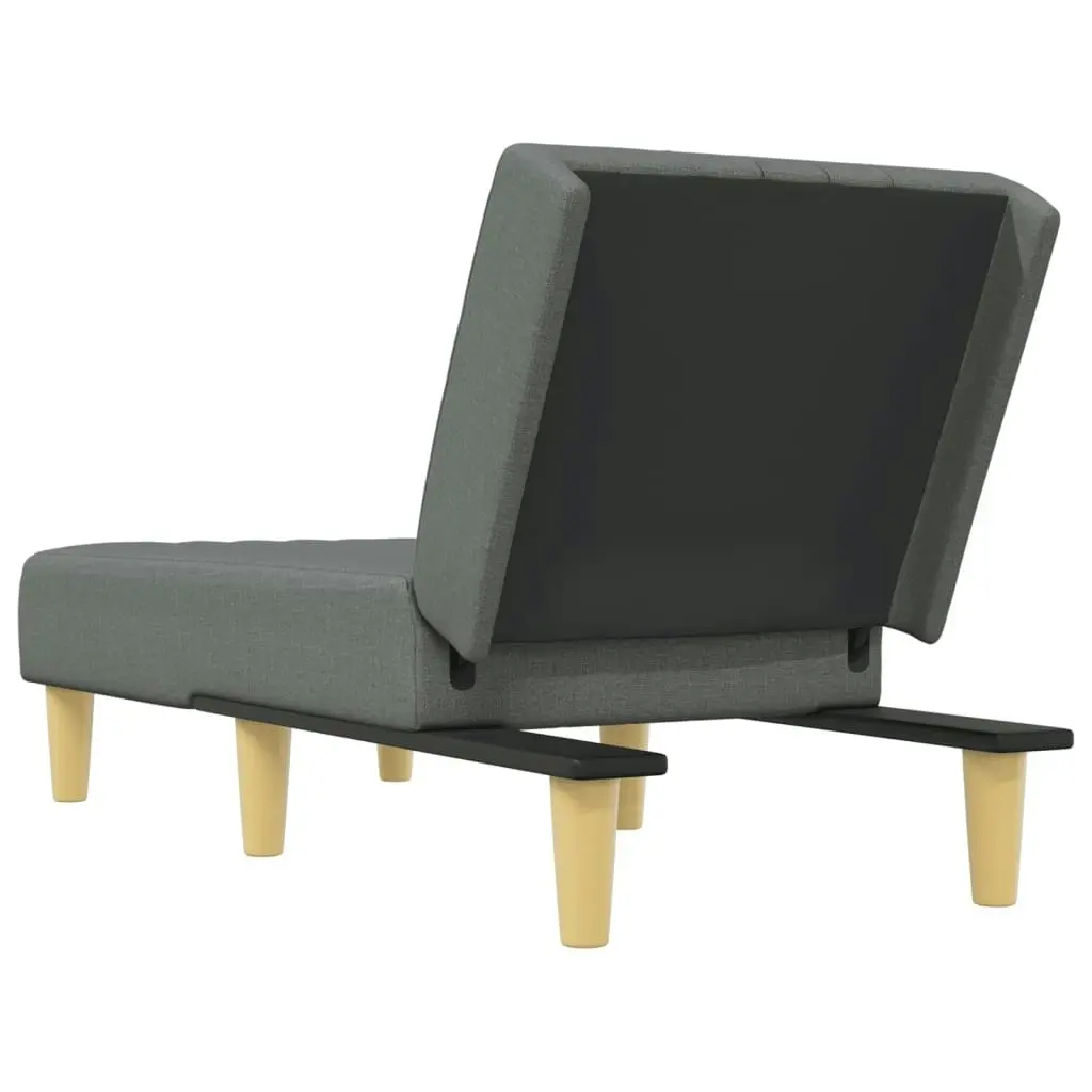 Chaise Longue Dark Grey Fabric 352823