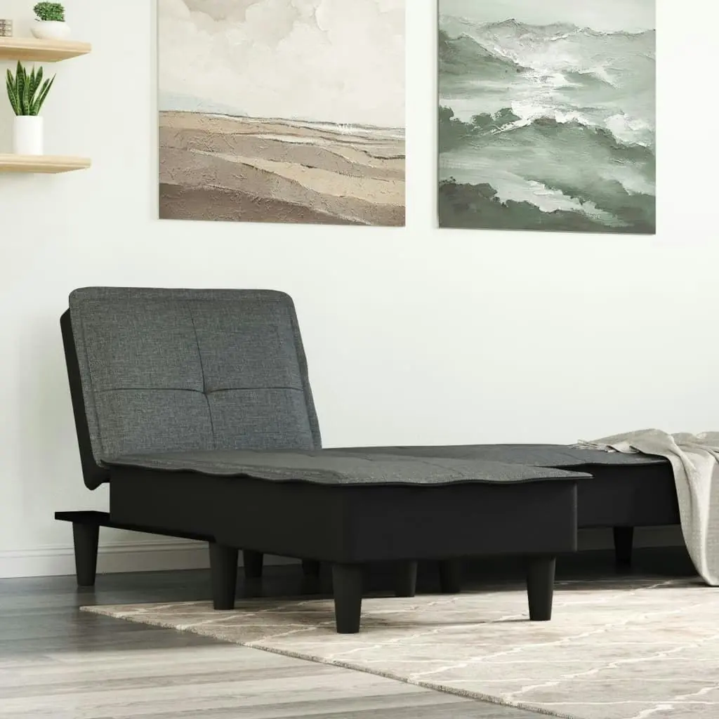 Chaise Longue Dark Grey Fabric 352841