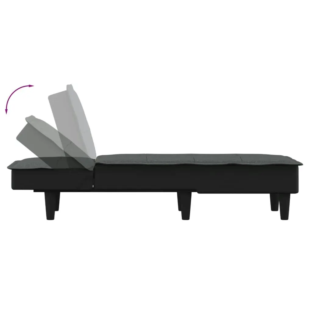 Chaise Longue Dark Grey Fabric 352841