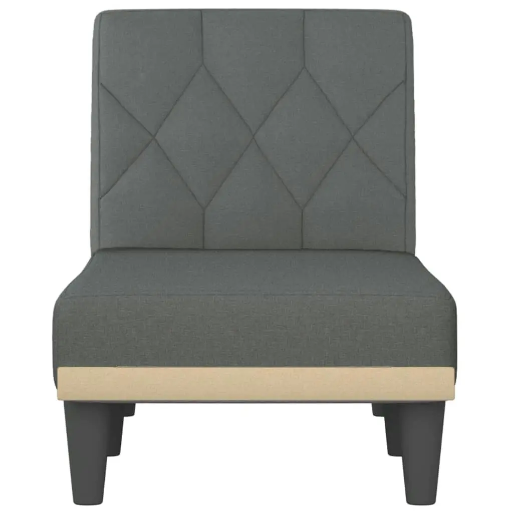 Chaise Longue Dark Grey Fabric 352857