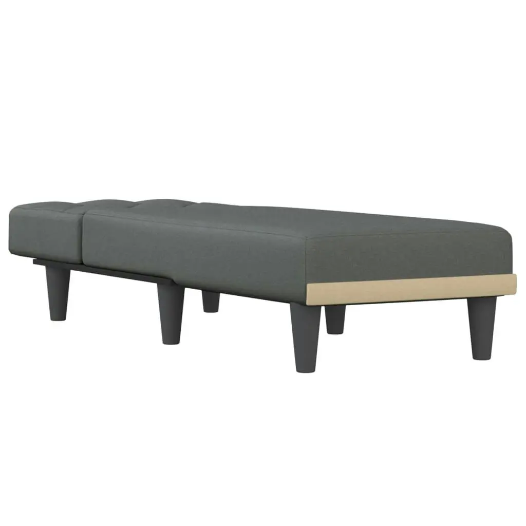 Chaise Longue Dark Grey Fabric 352857