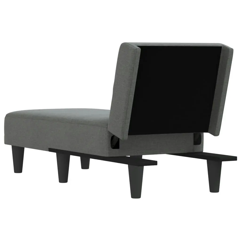 Chaise Longue Dark Grey Fabric 352814