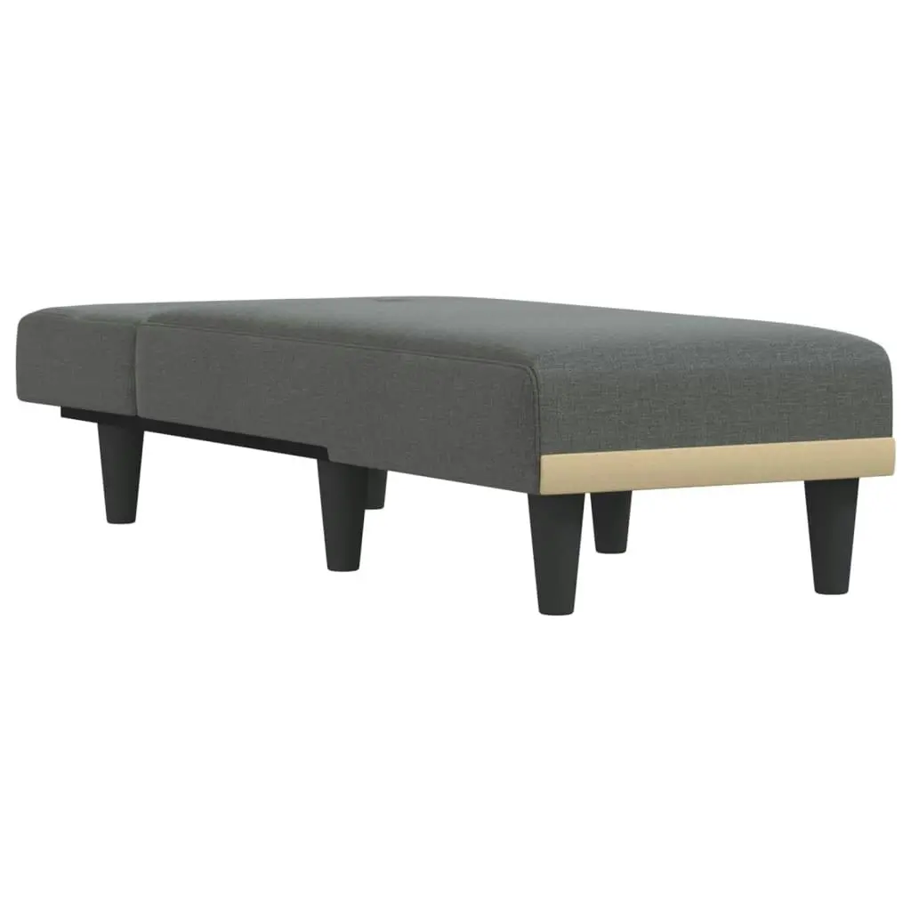 Chaise Longue Dark Grey Fabric 352814