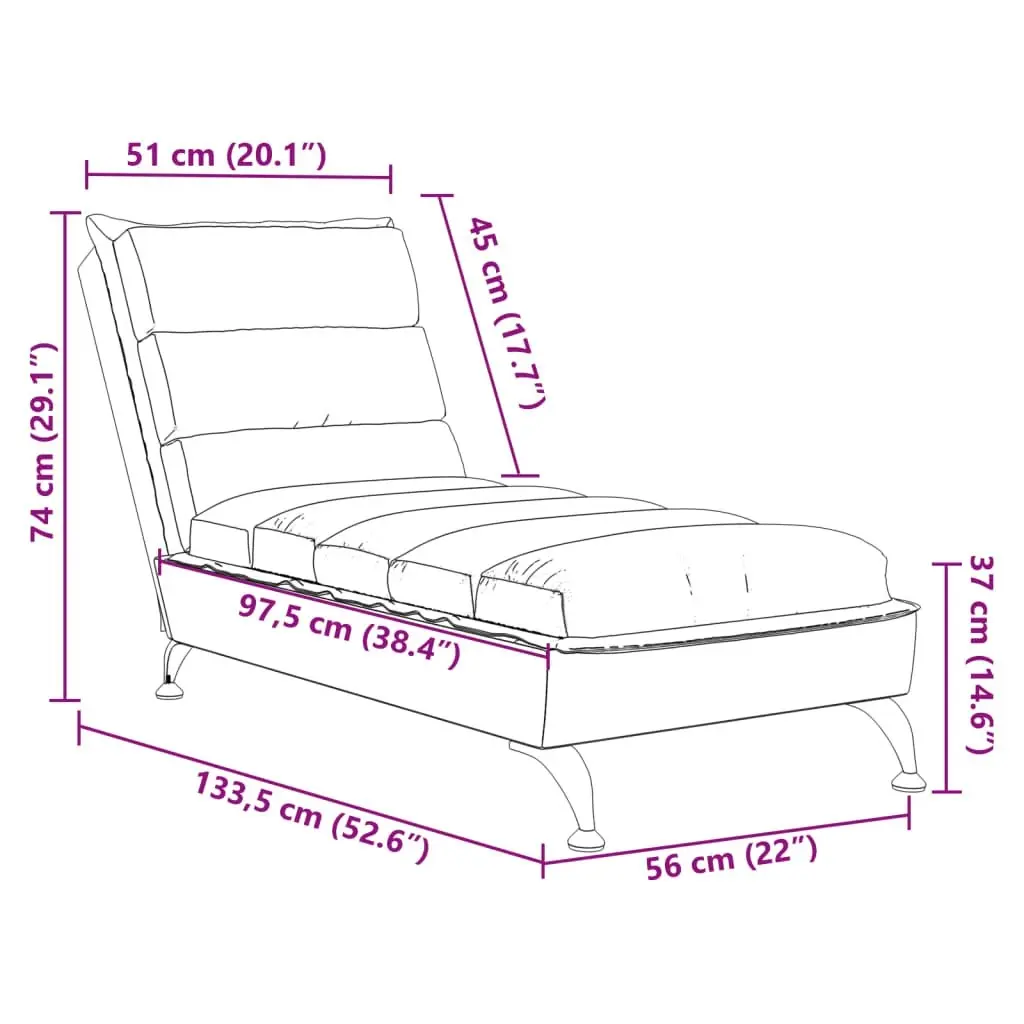 Chaise Lounge with Cushions Dark Grey Fabric 379469