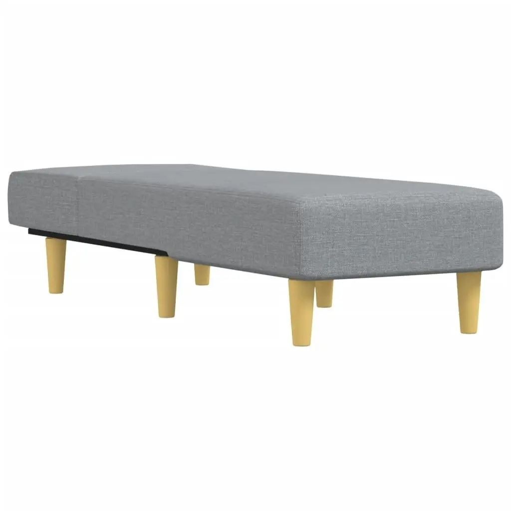 Chaise Longue Light Grey Fabric 352798