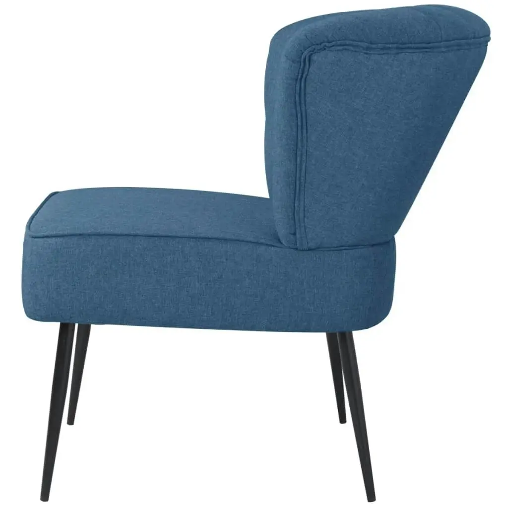 Cocktail Chair Blue Fabric 244098