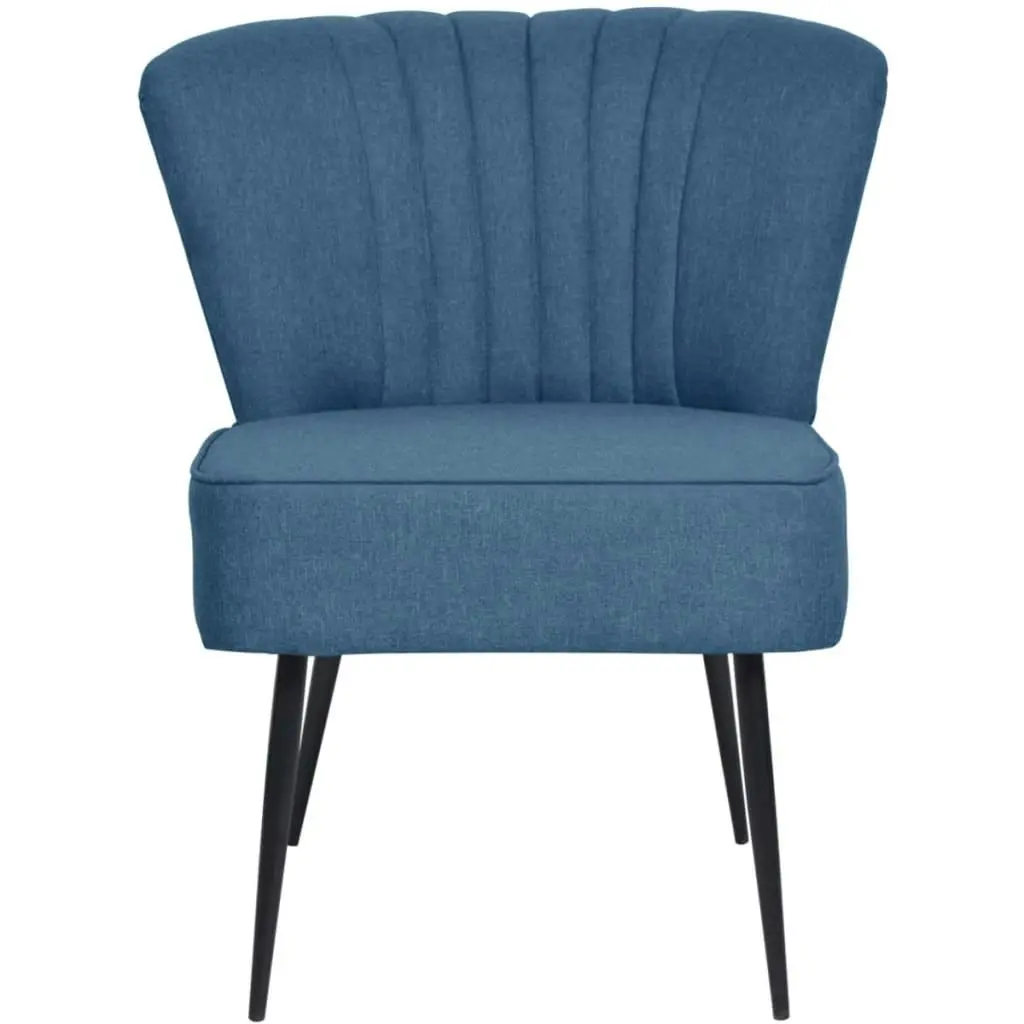 Cocktail Chair Blue Fabric 244098