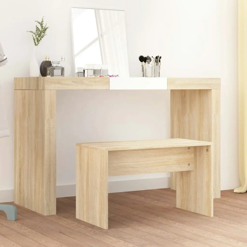 Dressing Stool Sonoma Oak 70x35x45 cm Engineered Wood 802816