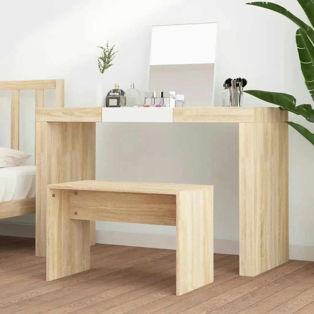 Dressing Stool Sonoma Oak 70x35x45 cm Engineered Wood 802816