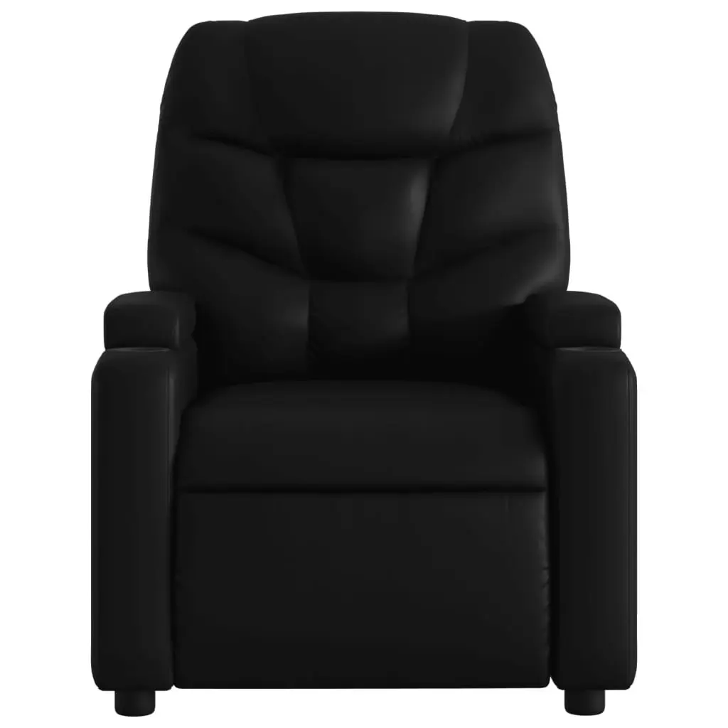 Electric Stand up Recliner Chair Black Faux Leather 3205658