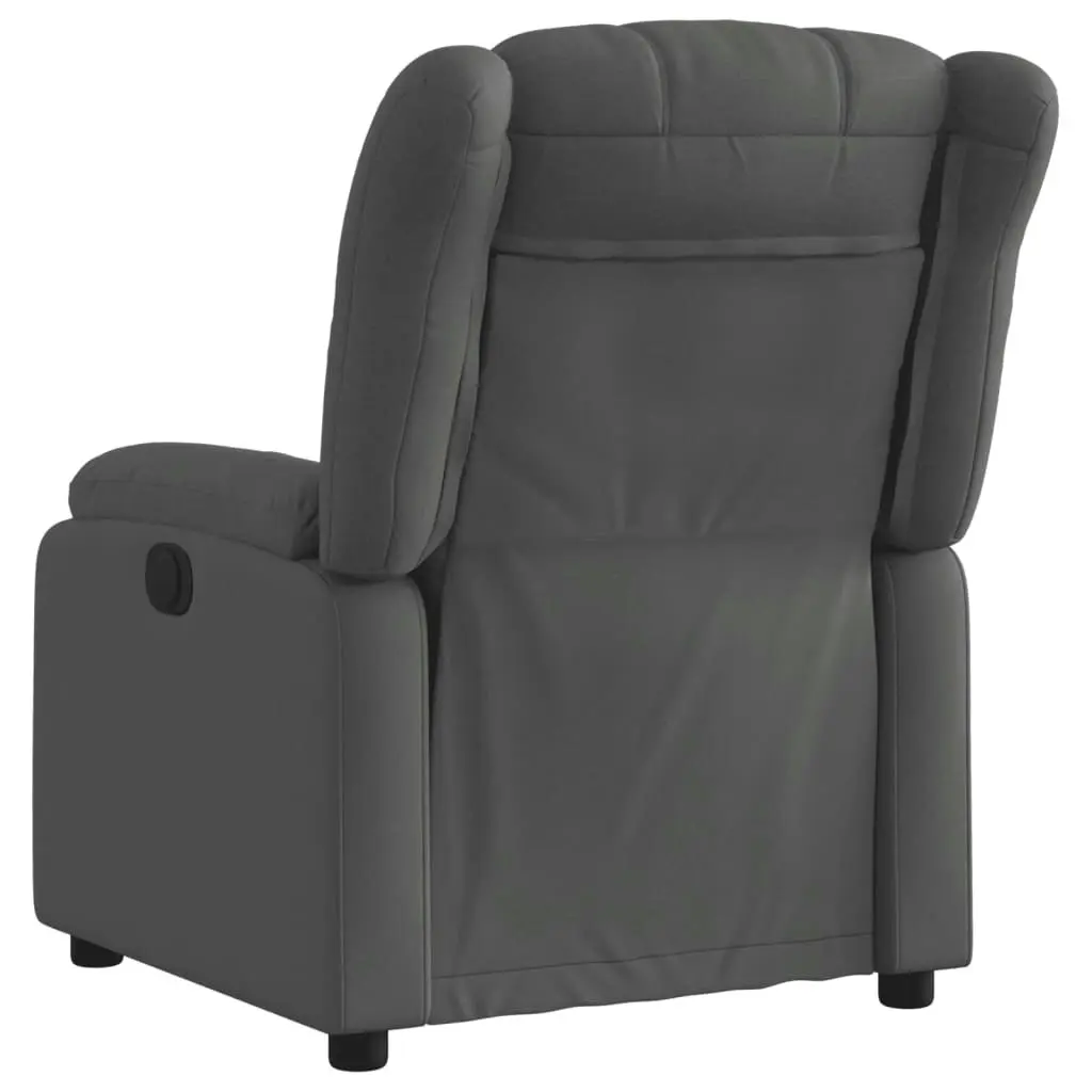 Electric Recliner Chair Dark Grey Fabric 3205781