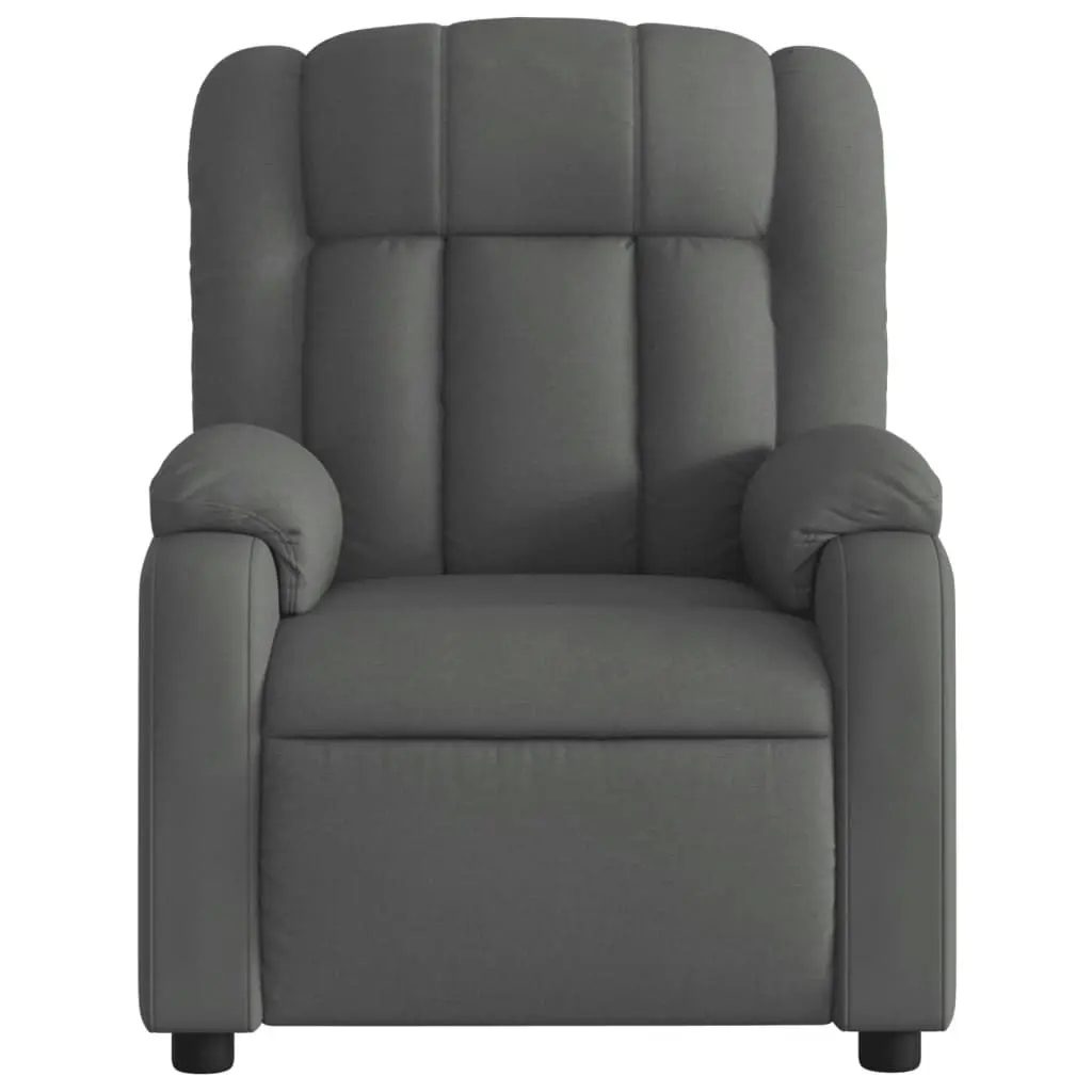 Electric Recliner Chair Dark Grey Fabric 3205781