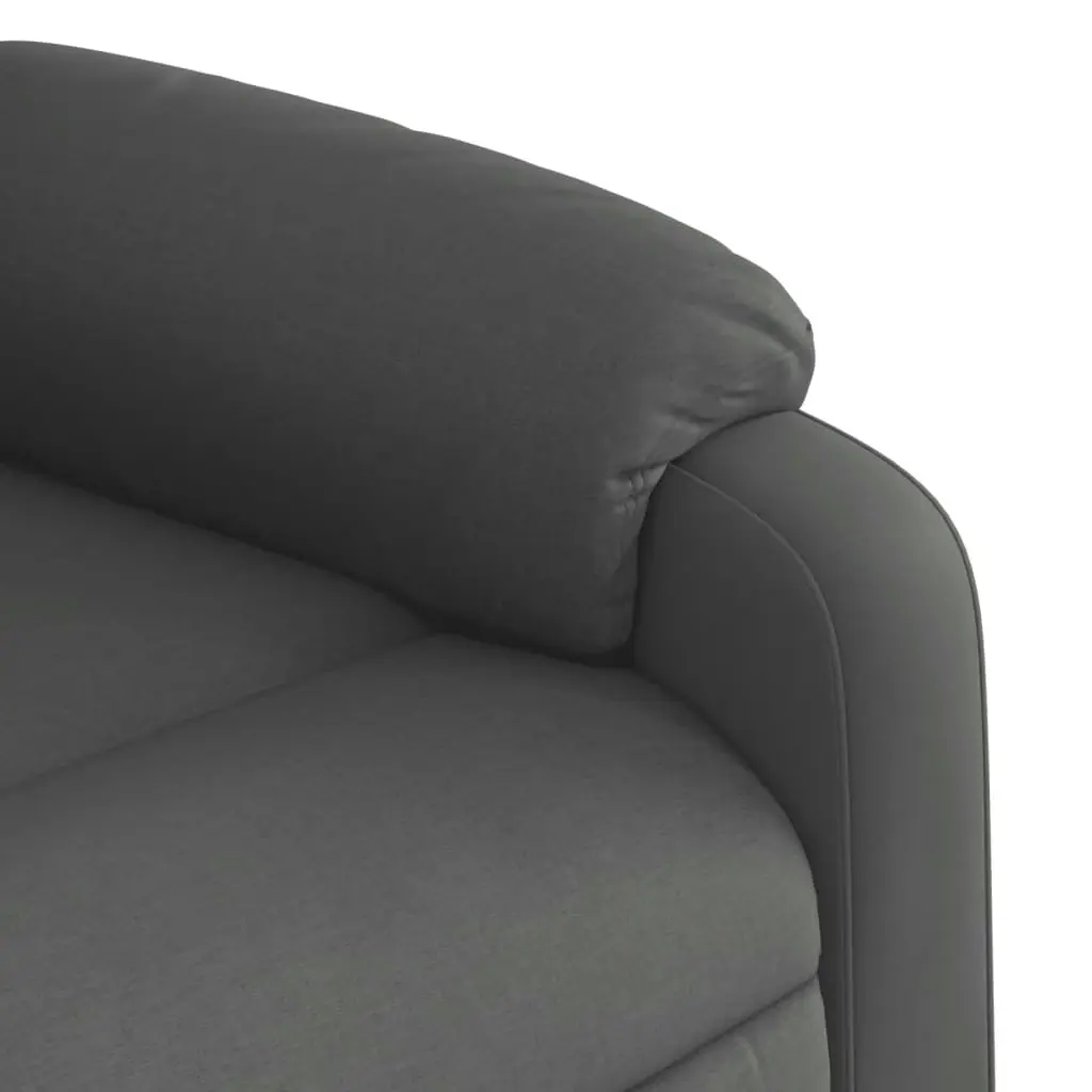 Electric Recliner Chair Dark Grey Fabric 3205781