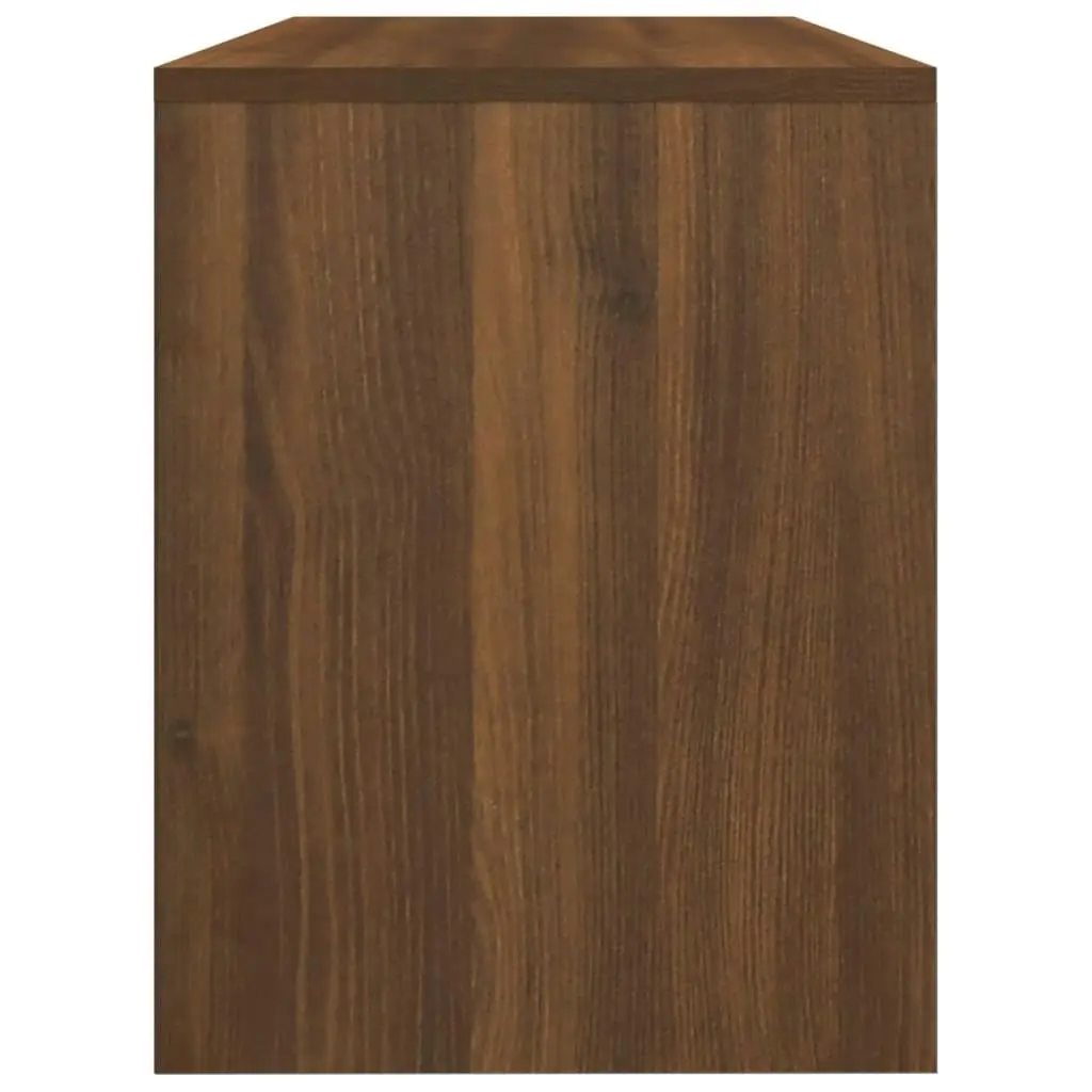 Dressing Stool Brown Oak 70x35x45 cm Engineered Wood 820525