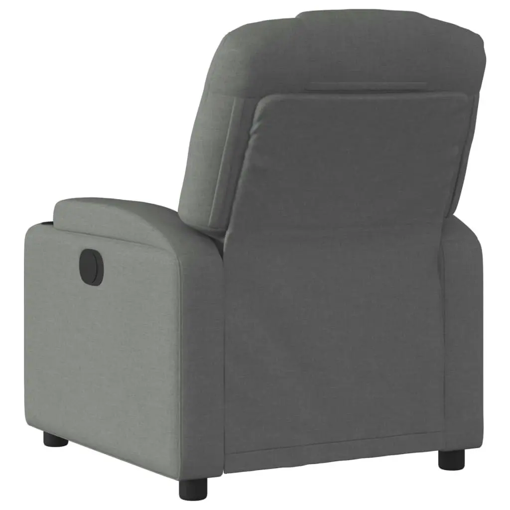 Electric Recliner Chair Dark Grey Fabric 3205517