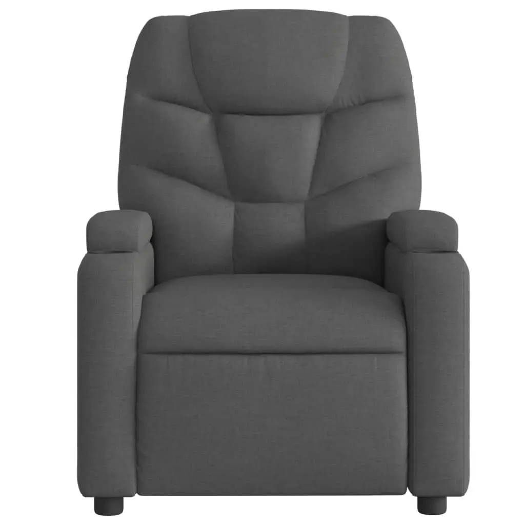 Electric Recliner Chair Dark Grey Fabric 3205617