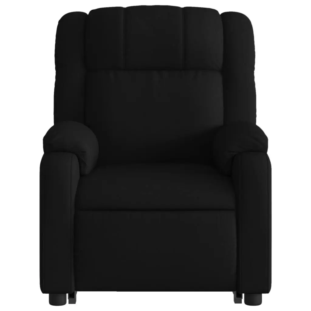 Electric Stand up Massage Recliner Chair Black Fabric 3205763