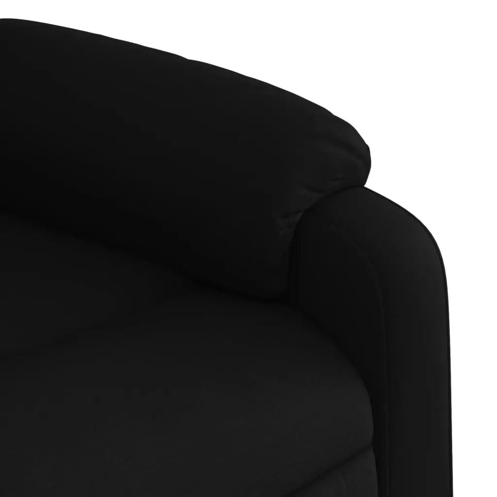 Electric Stand up Massage Recliner Chair Black Fabric 3205763