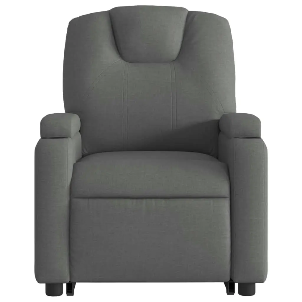 Electric Stand up Recliner Chair Dark Grey Fabric 3205533