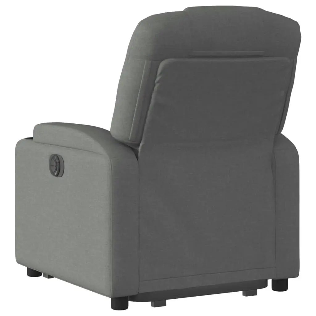 Electric Stand up Recliner Chair Dark Grey Fabric 3205533