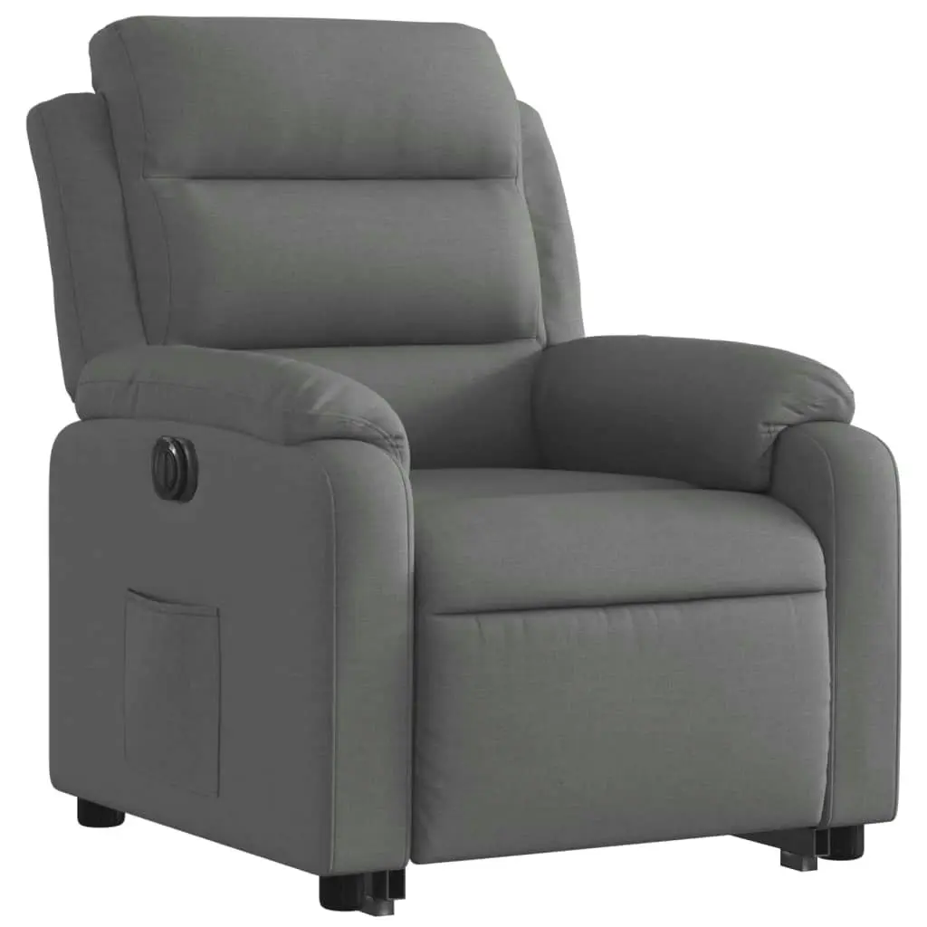 Electric Stand up Recliner Chair Dark Grey Fabric 3205739