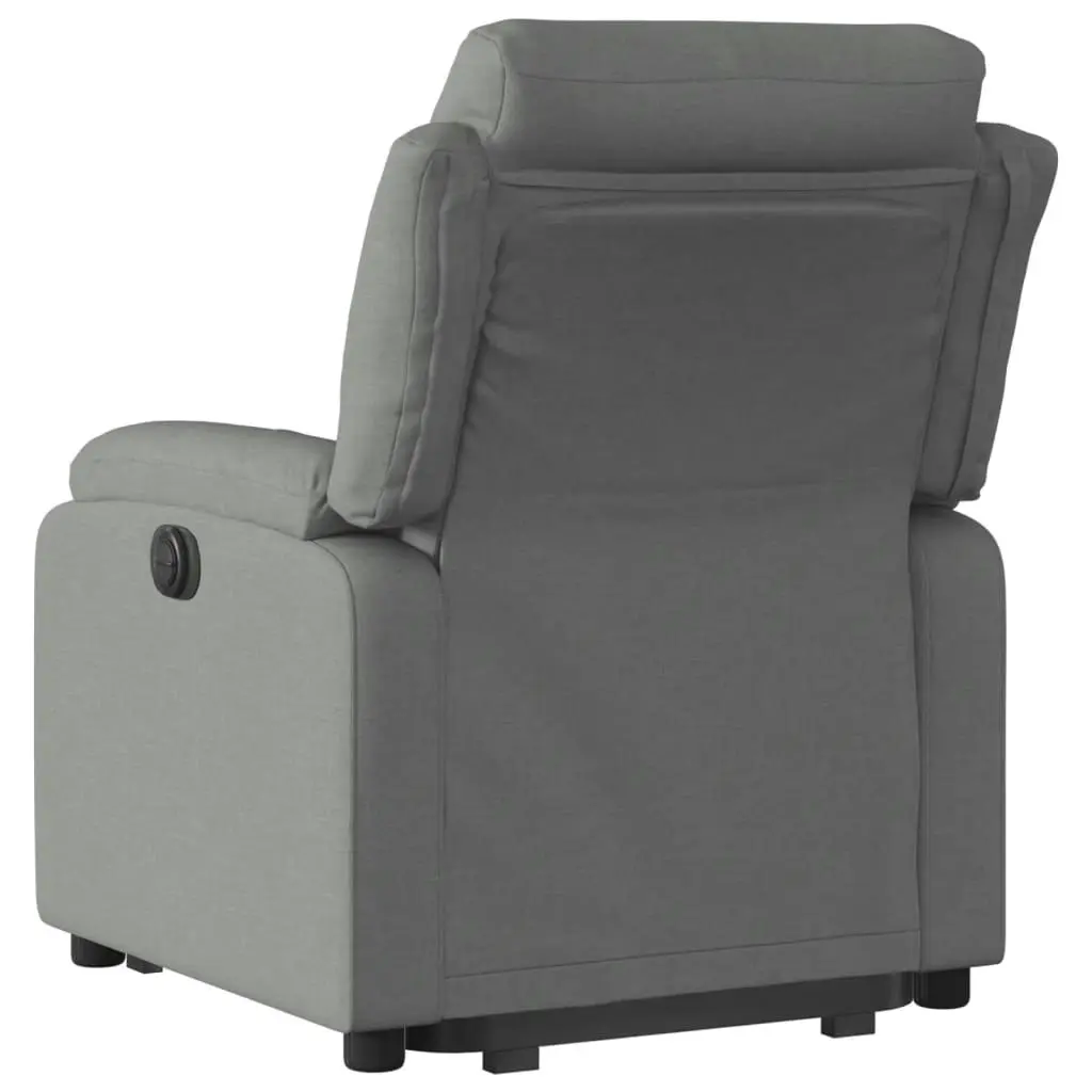 Electric Stand up Recliner Chair Dark Grey Fabric 3205739