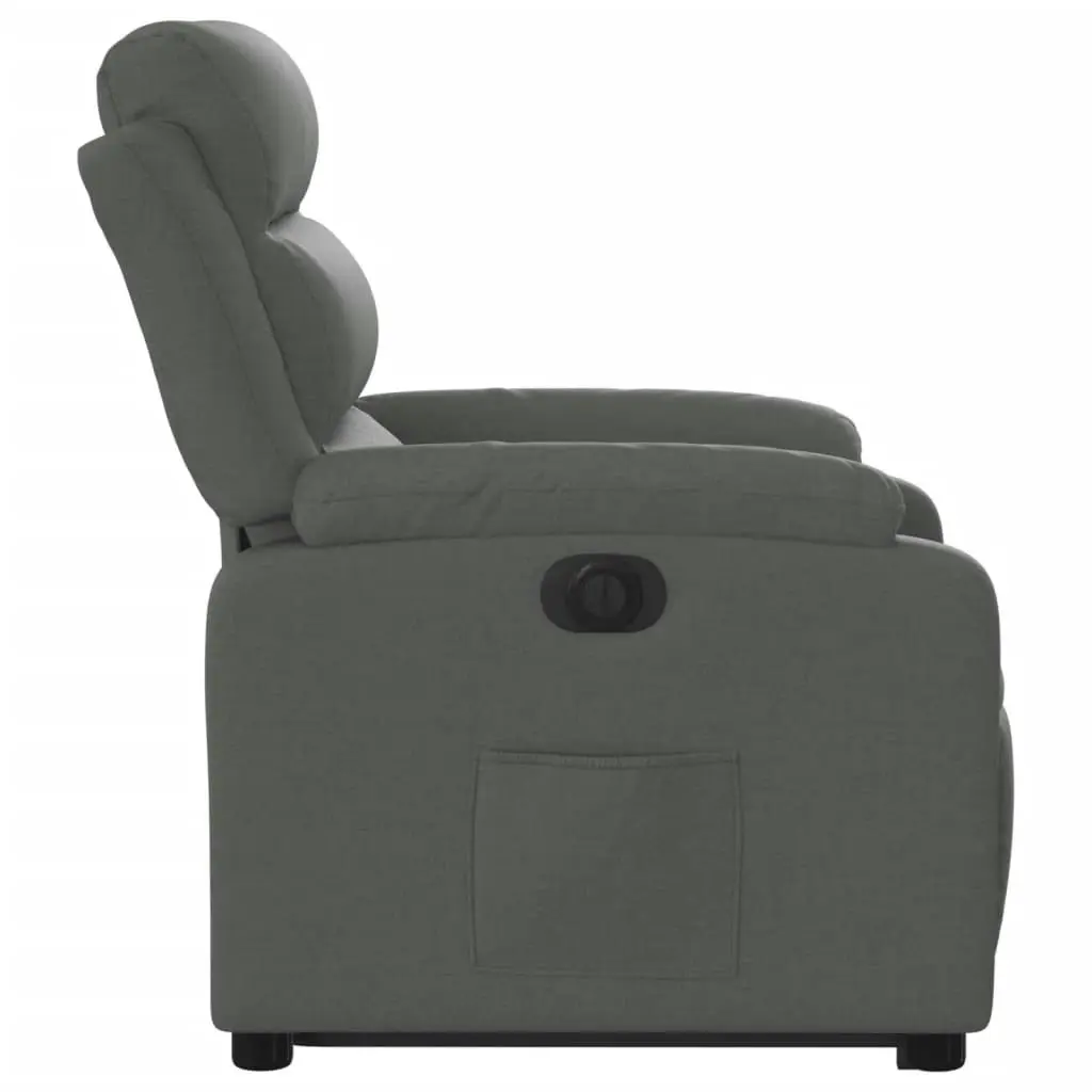 Electric Stand up Recliner Chair Dark Grey Fabric 3205739