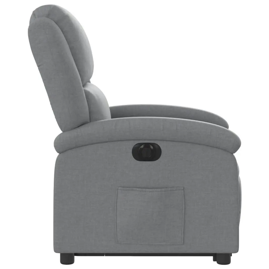 Electric Stand up Recliner Chair Light Grey Fabric 3205436