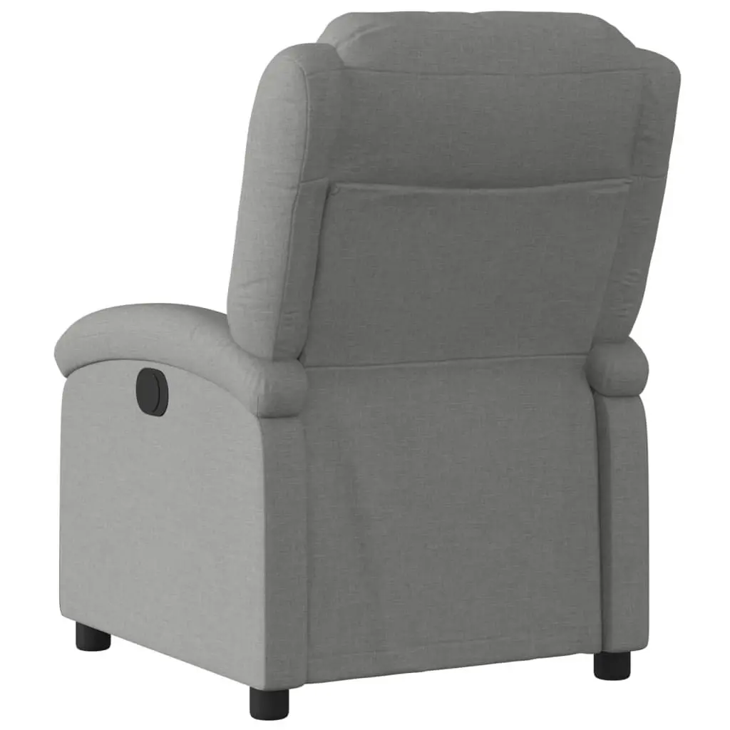 Electric Recliner Chair Dark Grey Fabric 3205421