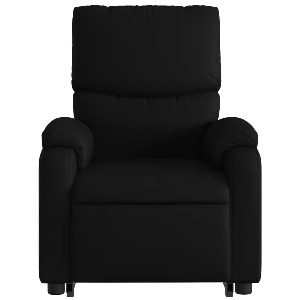 Electric Stand up Massage Recliner Chair Black Faux Leather 3205718