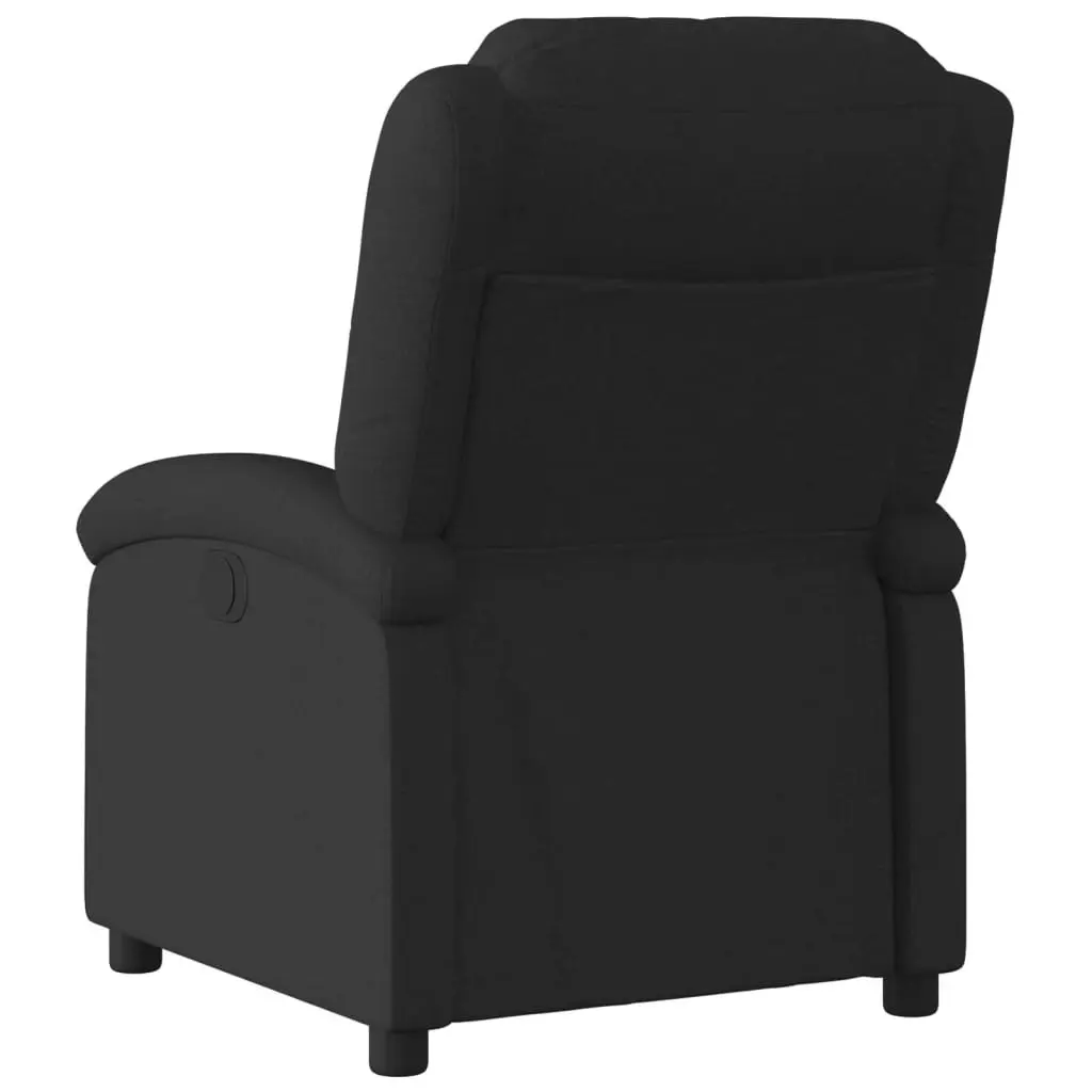 Electric Recliner Chair Black Fabric 3205422