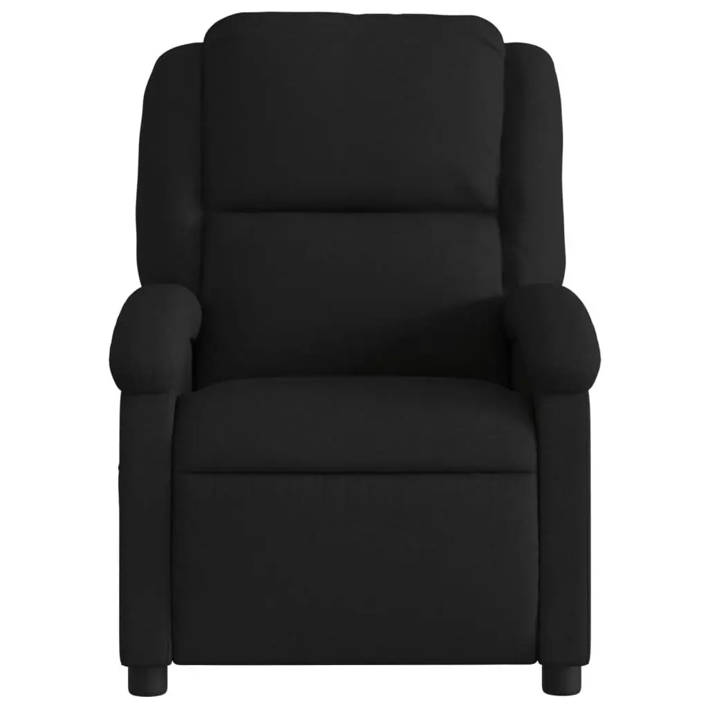 Electric Recliner Chair Black Fabric 3205422