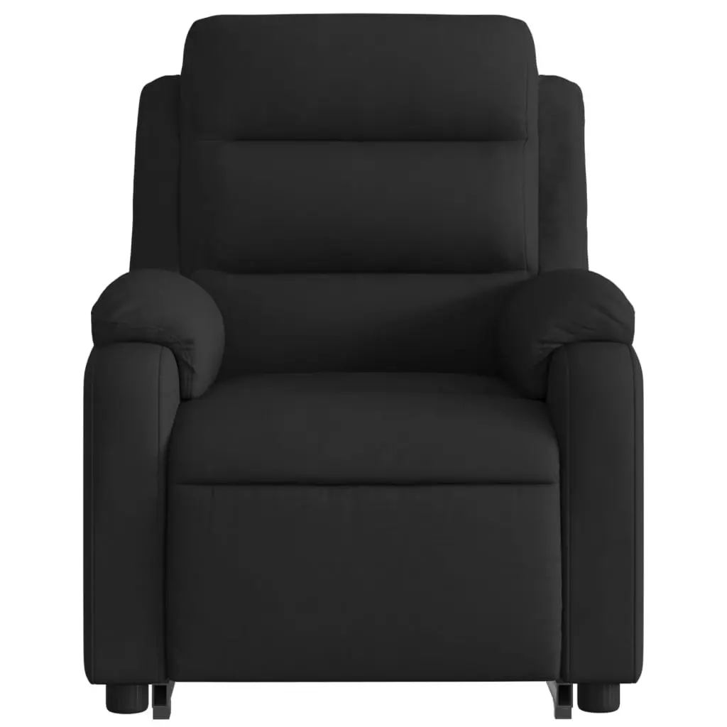 Electric Stand up Massage Recliner Chair Black Fabric 3205743